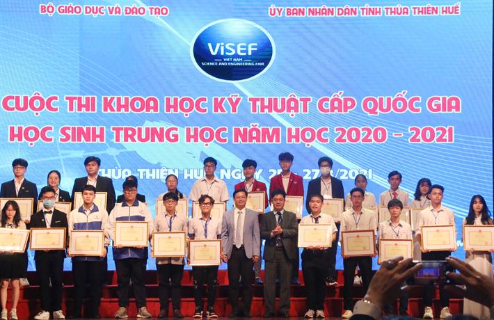 12 dự án đạt giải Nhất cuộc thi Khoa học kỹ thuật quốc gia học sinh trung học